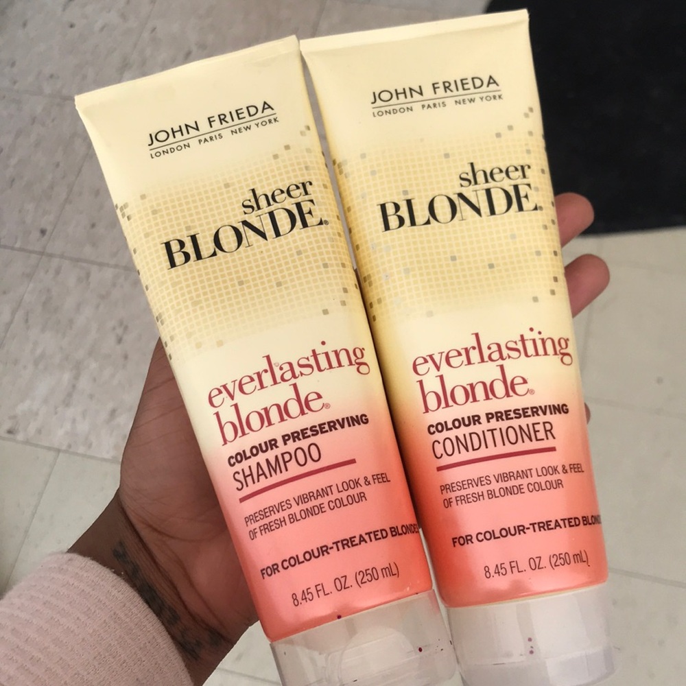 Brand new blonde shampoo and conditioner